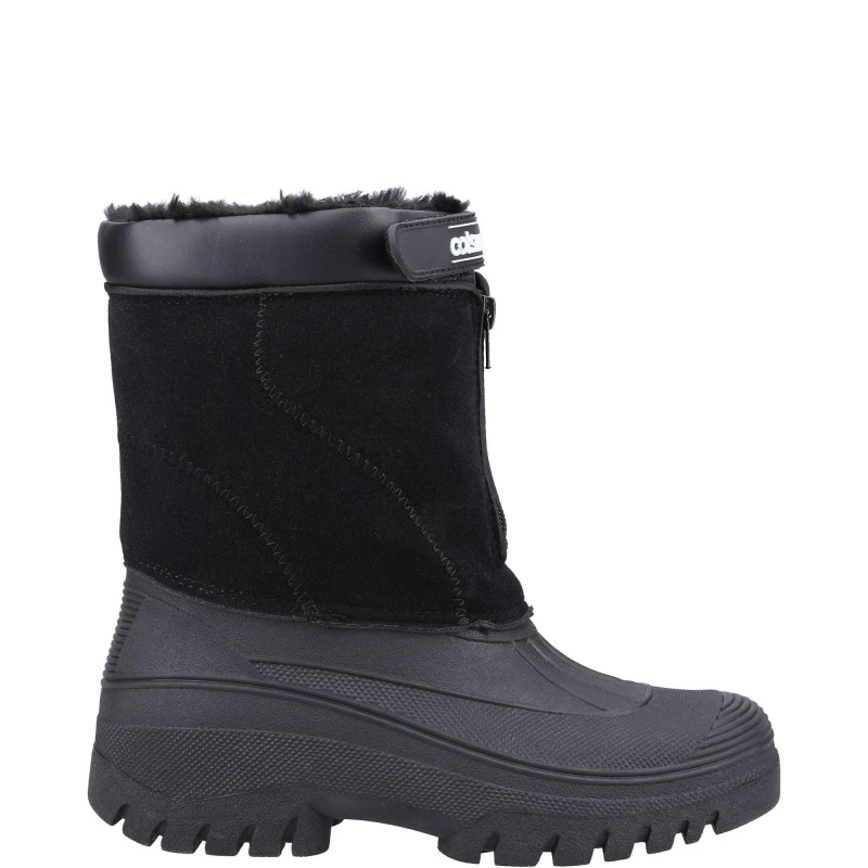Image of Cotswold Womens Venture Waterproof Fleece Lined Winter Boots UK Size 3 (EU 36) Black COT586-BLACK-3