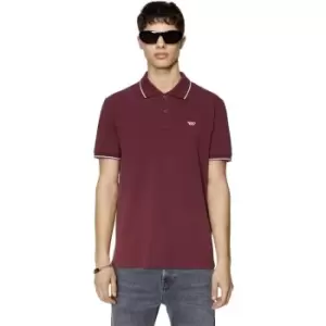 Image of Diesel Slim Short Sleeve Polo Shirt Mens - Purple