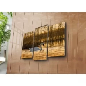 Image of 3NATPAT-49 Multicolor Decorative Canvas Painting (3 Pieces)