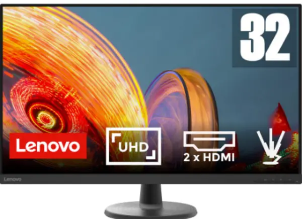 Image of Lenovo D32u-45 31.5" 67A1GAC2UK 4K Ultra HD LED Monitor