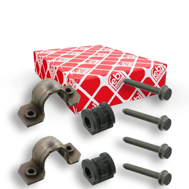 Image of FEBI BILSTEIN Bearing Set, stabiliser 37656 VW,SEAT,POLO (9N_),Polo Limousine (9A4, 9A2, 9N2, 9A6),Polo Limousine (9N4),Ibiza III Schragheck (6L)