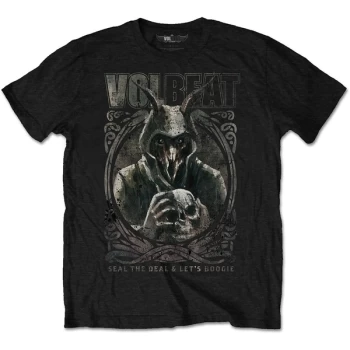 Image of Volbeat - Goat with Skull Unisex X-Large T-Shirt - Black