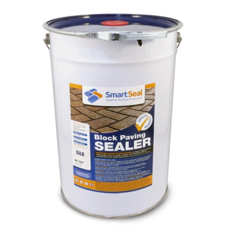 Image of Smartseal Block Paving Sealer, Silk Wet Look, Sand Hardener & Weed Inhibitor For Driveways And Patios, 25L, Clear 5.061E+12