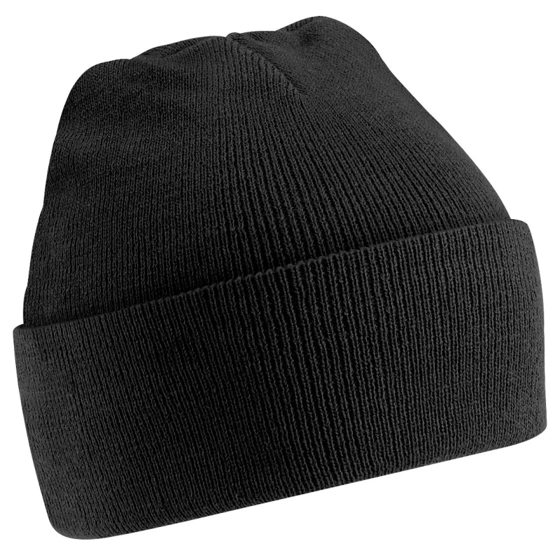 Image of Beechfield Knitted Soft Touch Winter Hat in Black Unisex One Size