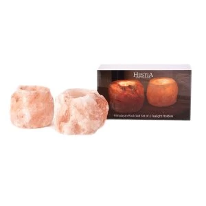 Image of Himalayan Rock Salt Set of 2 Tealights Holders 7.5cm