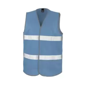 Image of Result Adults Unisex Safeguard Enhance Visibility Vest (2X/3XL) (Sky Blue)