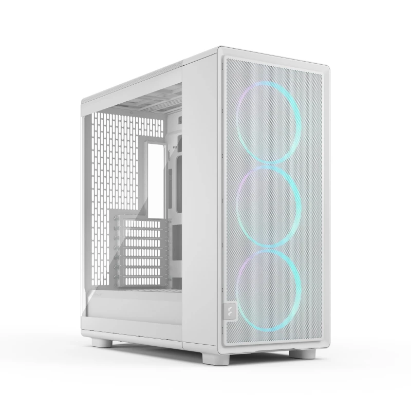 Image of Fractal Design Epoch XL RGB Tempered Glass Mid Tower Gaming PC Case - White FD-C-EPO1X-05