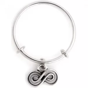 Image of Ladies Chrysalis Silver Plated Spirited Infinity Expandable Ring