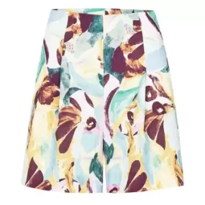 Image of Ted Baker Quinzz Pleated Shorts Womens - Green