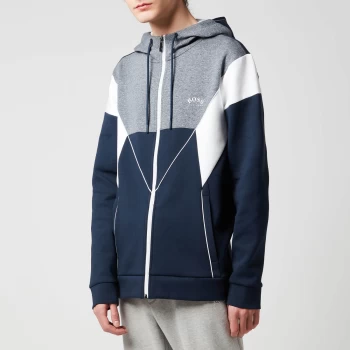 Image of BOSS Athleisure Mens Saggy 1 Zip Hoodie - Navy - M