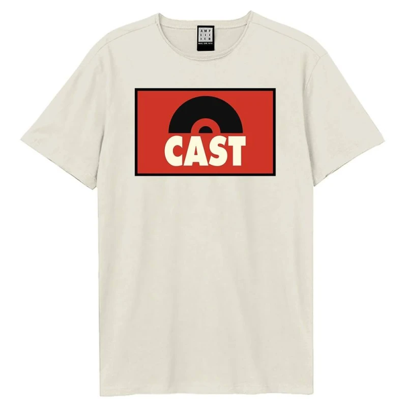 Image of Amplified Mens Square Logo Cast T-Shirt in Off-White Size: XS Off-White Male XS