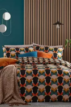 Image of Raeya Art Deco Reversible Duvet Cover Set