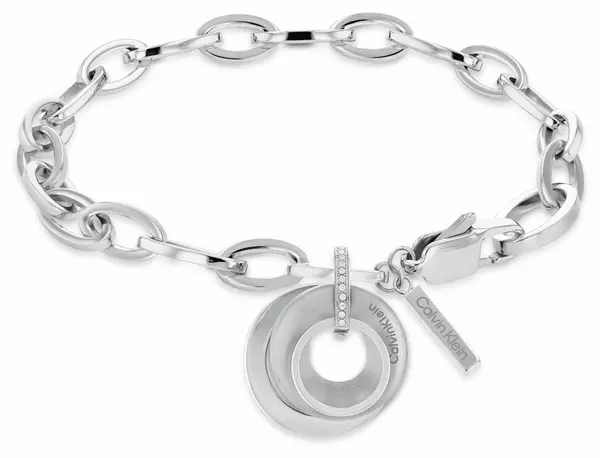 Image of Calvin Klein 35000156 Ladies Stainless Steel Bracelet Disk Jewellery