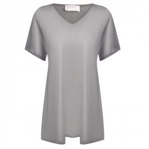 Image of Golddigga Mesh Cover Up T Shirt Ladies - Grey