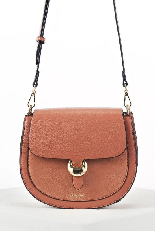 Image of Luella Grey Womens 'Venetia' Saddle Crossbody in Rose Rose Female One Size