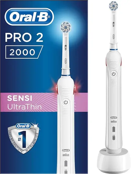 Image of Oral B Pro 2000 Sensi Ultrathin Electric Toothbrush