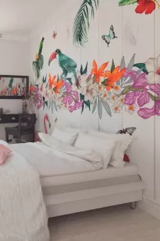 Image of Birds of Paradise Wall Mural
