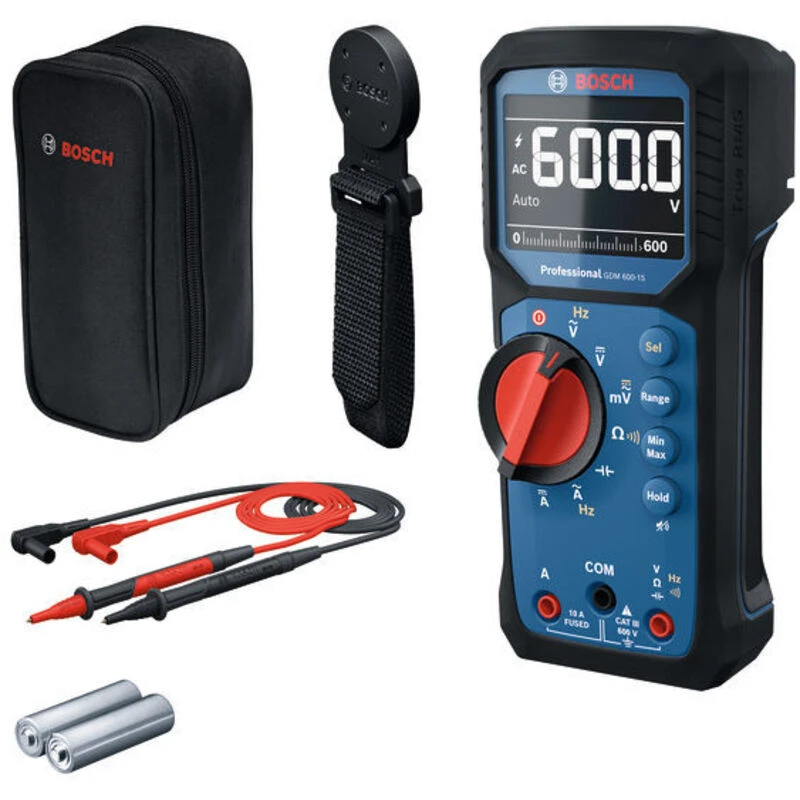 Image of Bosch GDM 600-15 Digital Multimeter and Magnet Hanger 0601077301