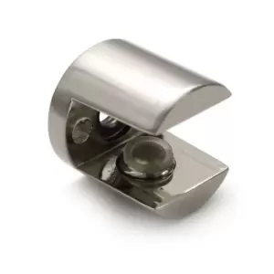 Image of GTV Small Plated Shelf Bracket Glass Shelf Support 4 - 8mm Thickness Shelves - C