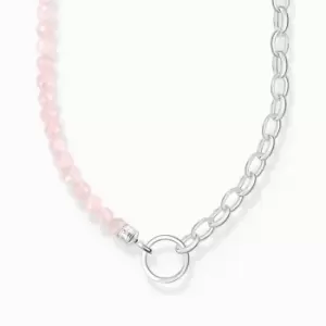 Image of Charm Club Pink Pearls Necklace KE2188-034-9