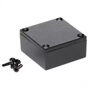 Image of Hammond 1590LLBBK Diecast Enclosure Black (50 x 50 x 25mm)