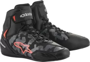 Image of Alpinestars Faster-3 Camo Motorcycle Shoes, green-brown, Size 40, green-brown, Size 40