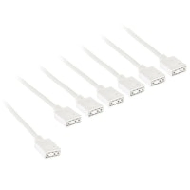 Image of Kolink ARGB 1-6 White Splitter Cable - 30cm