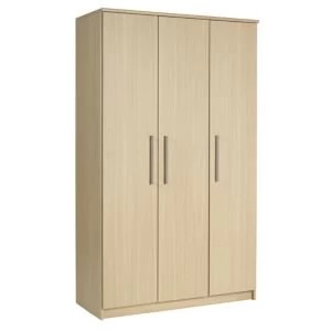 Image of Elsey Oak effect 3 door Wardrobe H2000mm W1185mm