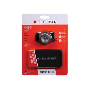 Image of Ledlenser H8R Rechargeable LED Headlamp + Free Powerbank