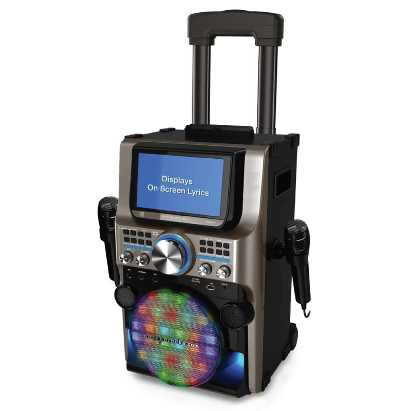 Image of Easy Karaoke Easy Karaoke Ultimate Bluetooth Karaoke Machine with LED Multi-Colour Light Effects EKS300BT