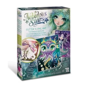 Image of Nebulous Stars Glitter & Foil Art