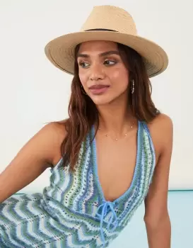 Image of Accessorize Womens Panama Hat, Size: W 57 cm