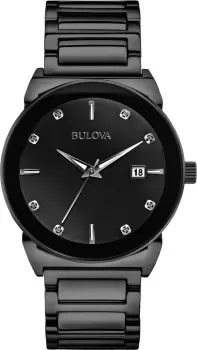 Image of Bulova Watch Diamonds - Black
