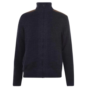 Image of Kangol Funnel Zip Knit Jumper Mens - Blue