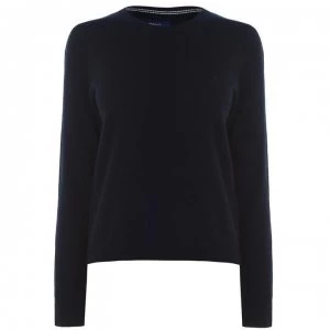 Image of Gant Gant Lambswool Crew Sweater - Marine