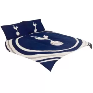Image of Tottenham Hotspur FC Pulse Duvet Cover Set (Double) (Navy/White)