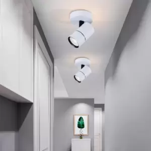 Image of 1 Light GU10 Round Spotlight White