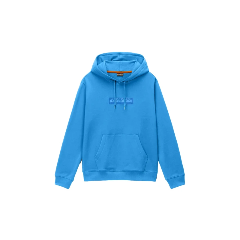 Image of Hooded sweatshirt Napapijri Box Logo Bleu Male L