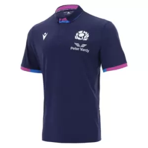 Image of Macron Scotland Home Classic Rugby Shirt 2021 2022 - Blue