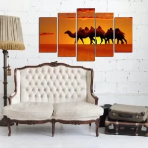 Image of 5MF-11 Multicolor Decorative MDF Painting (5 Pieces)