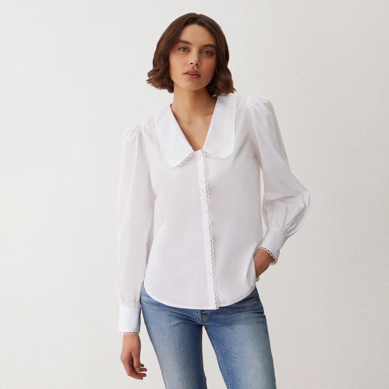 Image of Finery Rosella Shirt White female 10 (S)