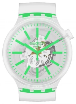 Image of Swatch GREENINJELLY Big Bold Clear strap SO27E104 Watch
