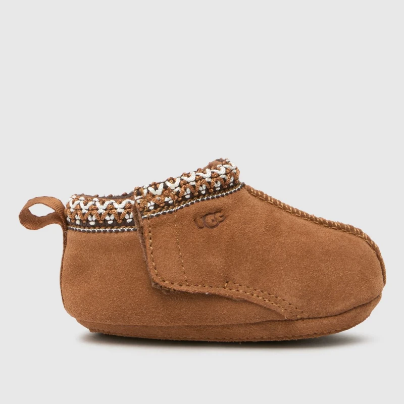 Image of UGG BABY TASMAN boys's Children's Slippers in Brown