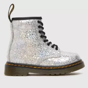 Image of Dr Martens Silver 1460 Girls Toddler Boots