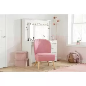 Image of Birlea Princess Accent Chair, Pink
