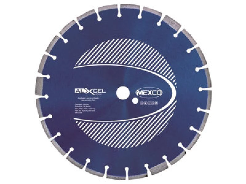 Image of Mexco Alxcel3501025 Asphalt Looping Diamond Blade 350 X 25.4mm X 10mm Width