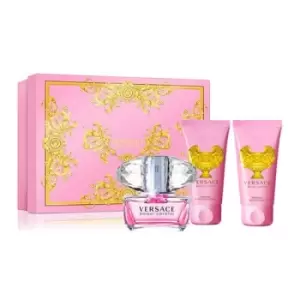 Image of Versace Bright Crystal Eau de Toilette 50ml Set 3 Pieces 2016