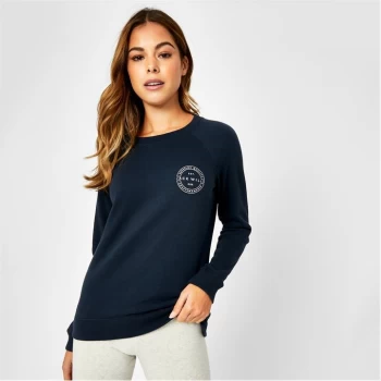 Image of Jack Wills Colby Lightweight Logo Sweatshirt - Navy