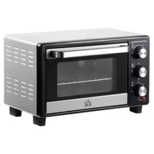 Image of HOMCOM 800-083V70 1400W 16L Mini Countertop Oven - Silver