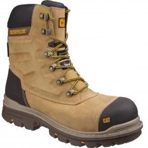 Image of Caterpillar Mens Premier Waterproof Safety Boots Honey Size 9